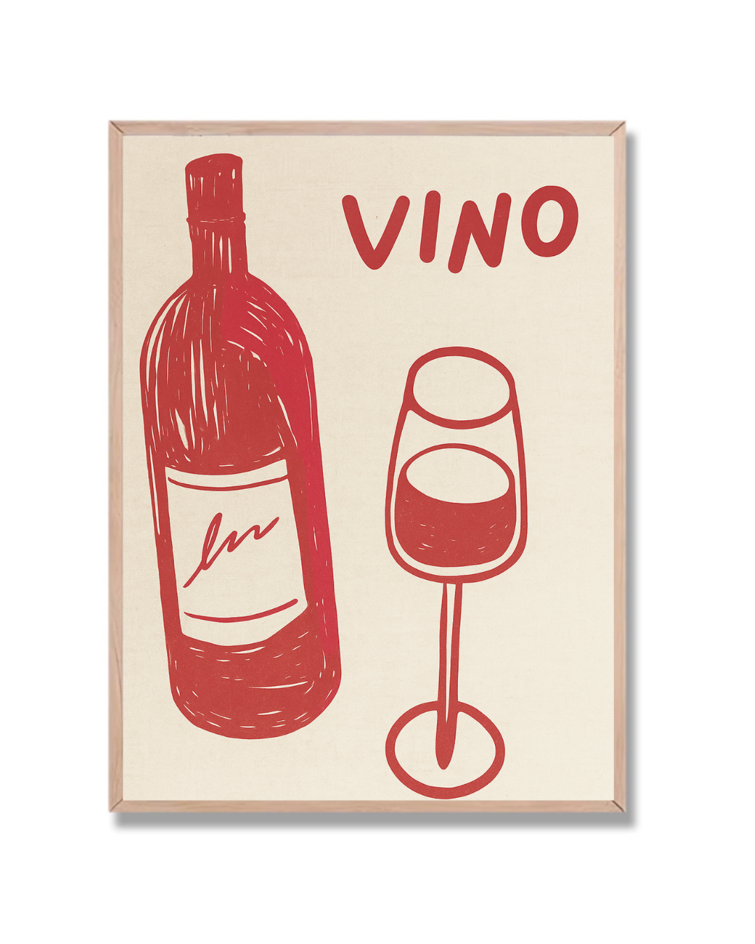 Vino tinto ilustrado