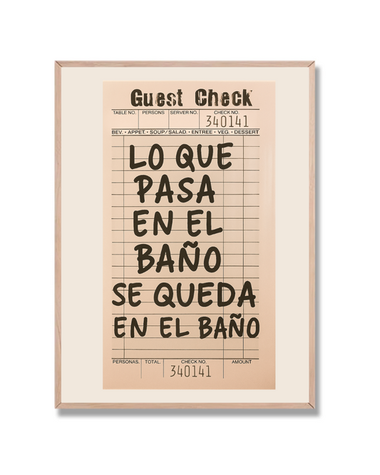 Lo que pasa en el baño