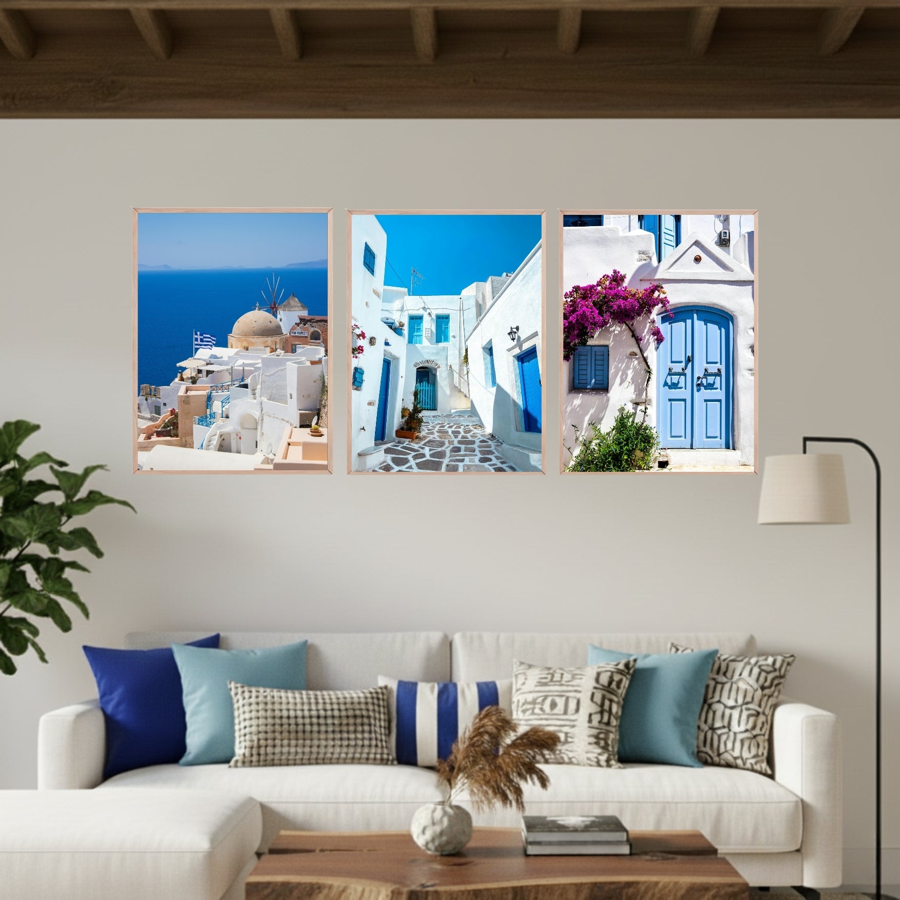 Set de 3 Santorini-Grecia