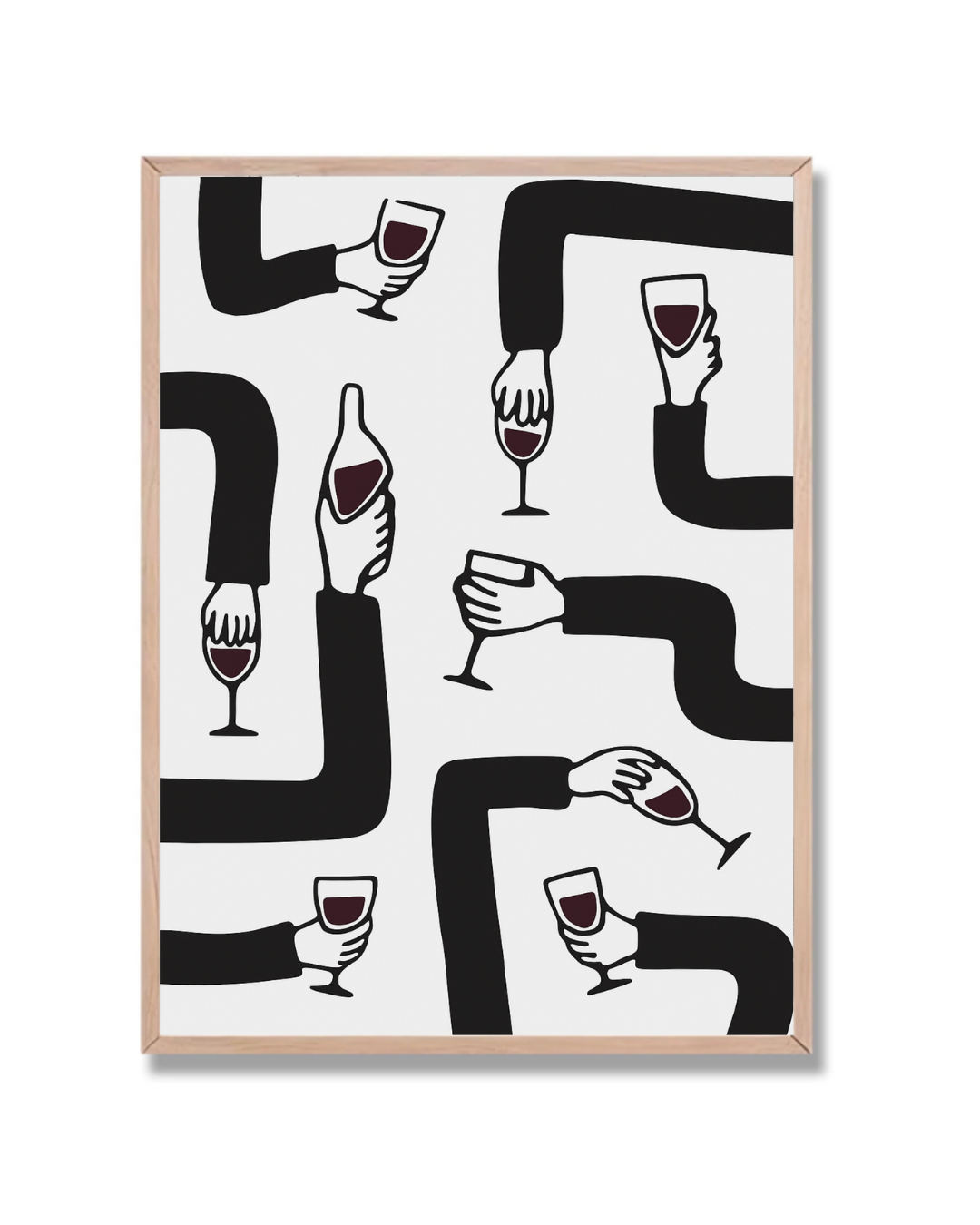 Manos con copas de vino