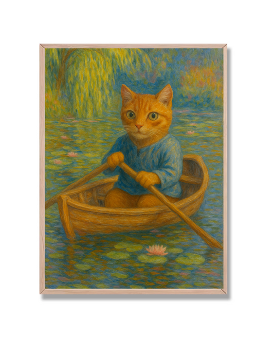 Gato en barco