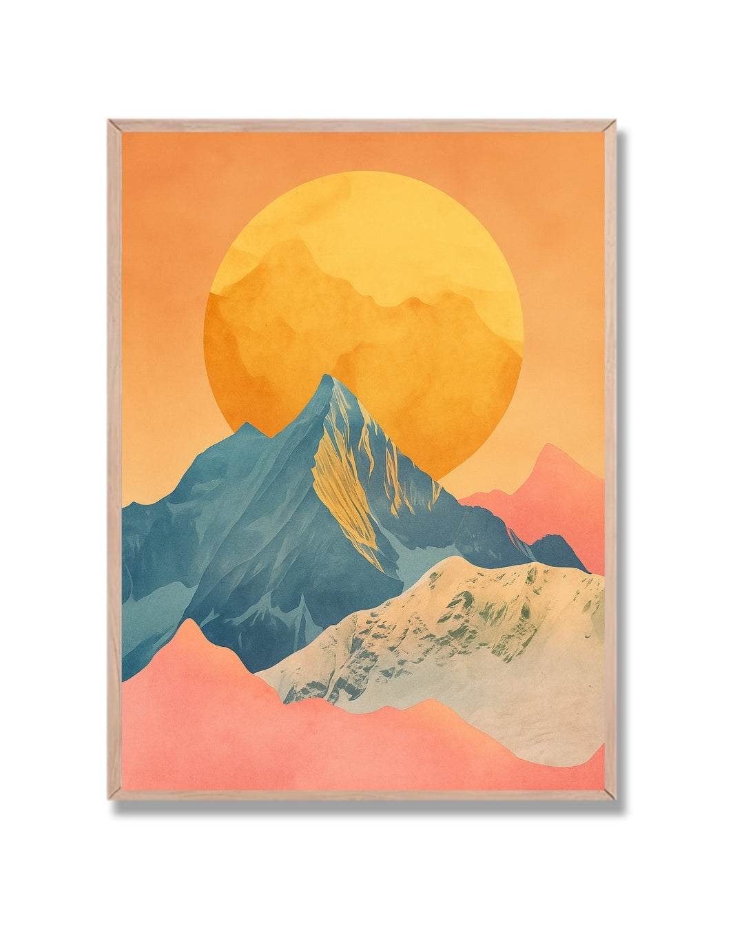 Montaña en tonos cálidos