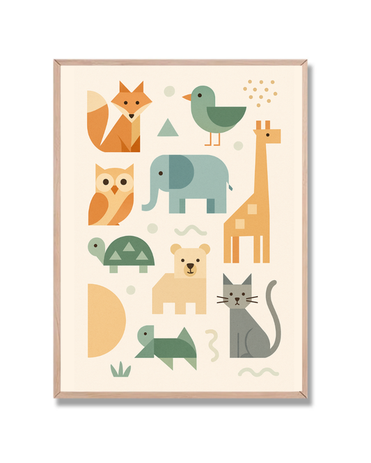 Animales Geométricos Infantil 1