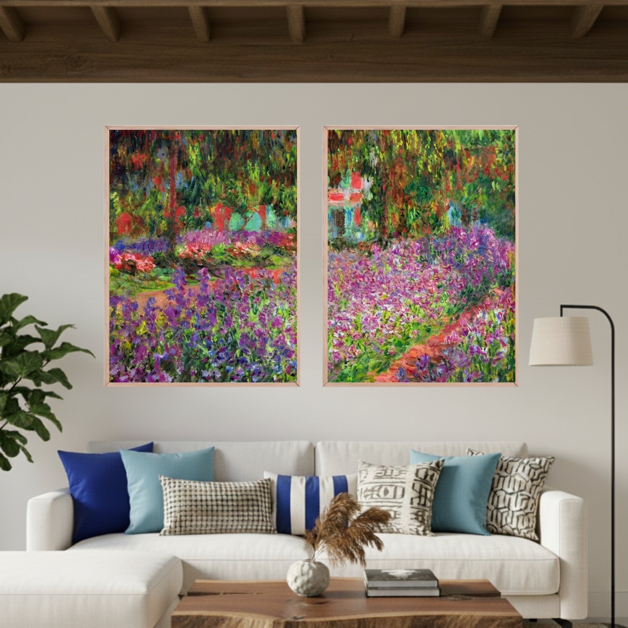 Set de 2 Jardín Monet