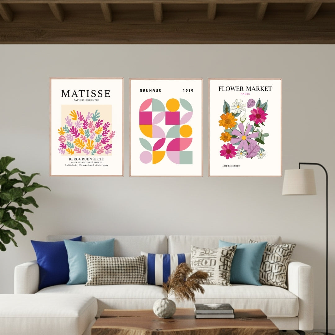 Set de 3 Artistas Multicolor