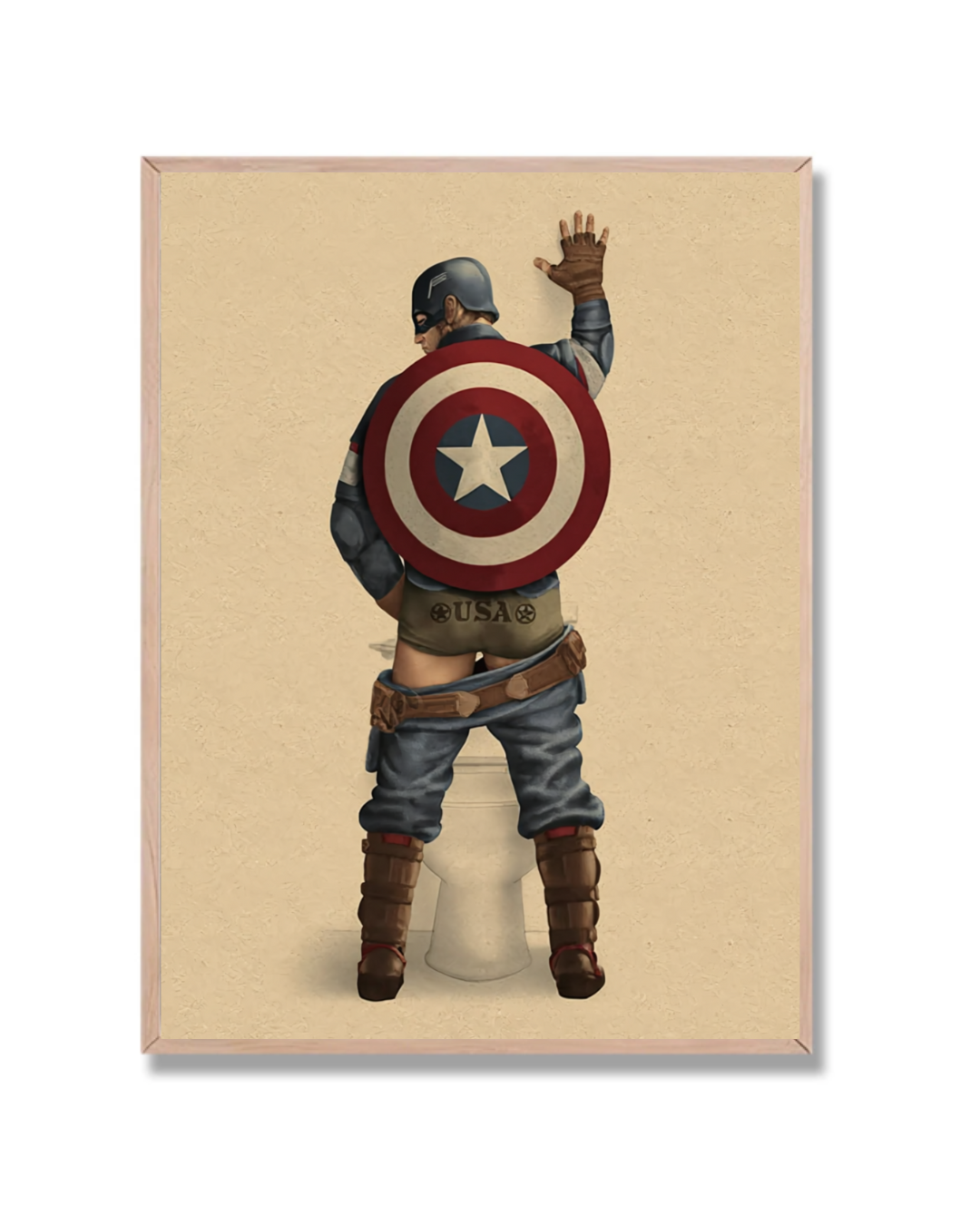 Capitán América Baño