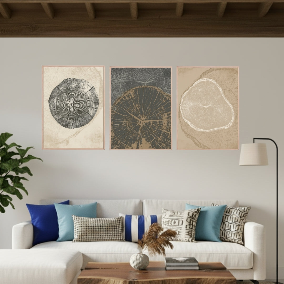 Set de 3 Anillos de Árbol #1