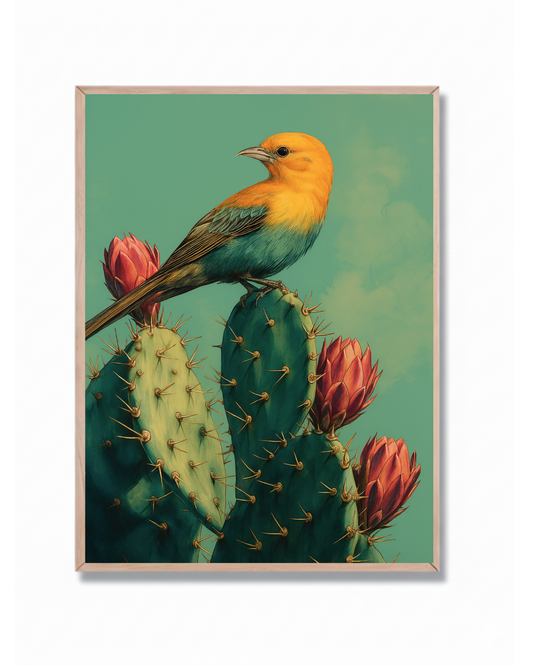 Pájaro en Cactus