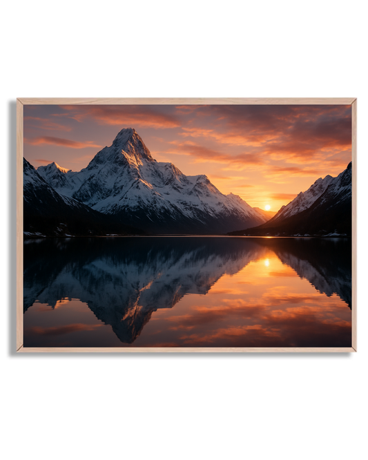 Atardecer en la montaña