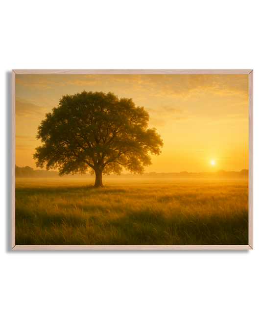 Árbol al amanecer