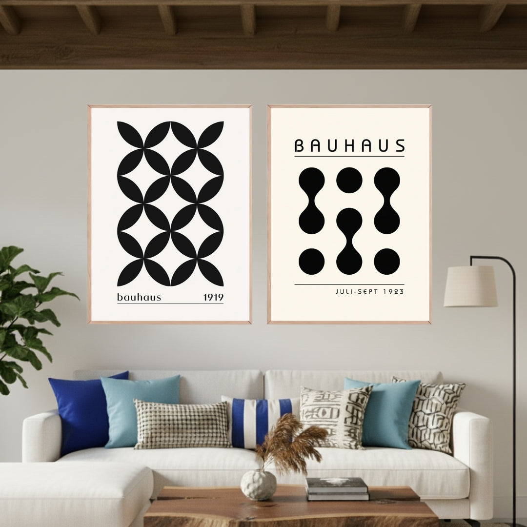 Set de 2 Bauhaus Negro #1