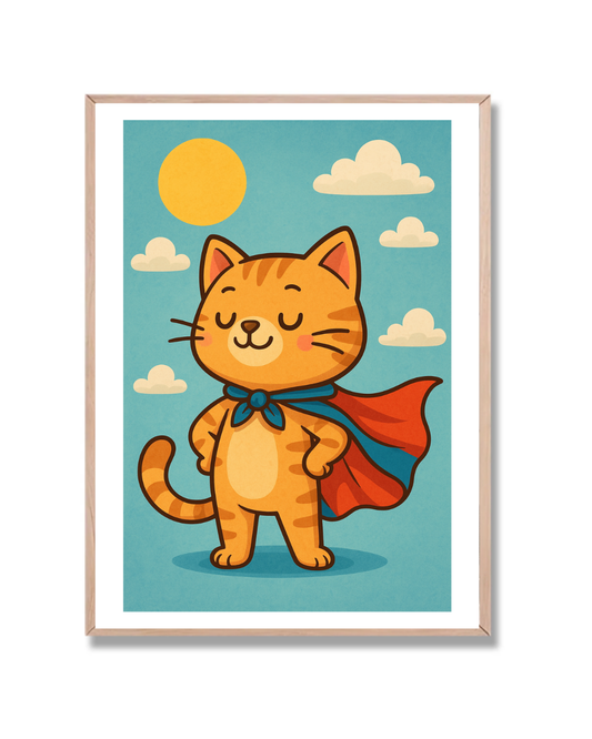 Gato Superhéroe Infantil
