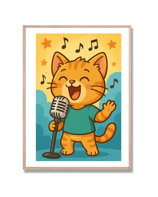 Gato cantando Infantil 1