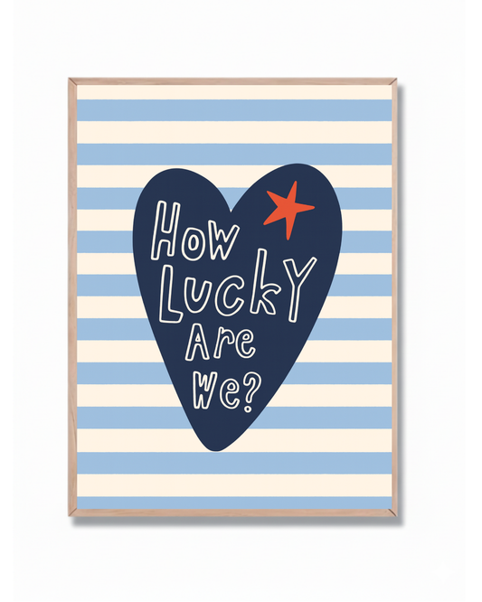 Corazón Lucky Azul