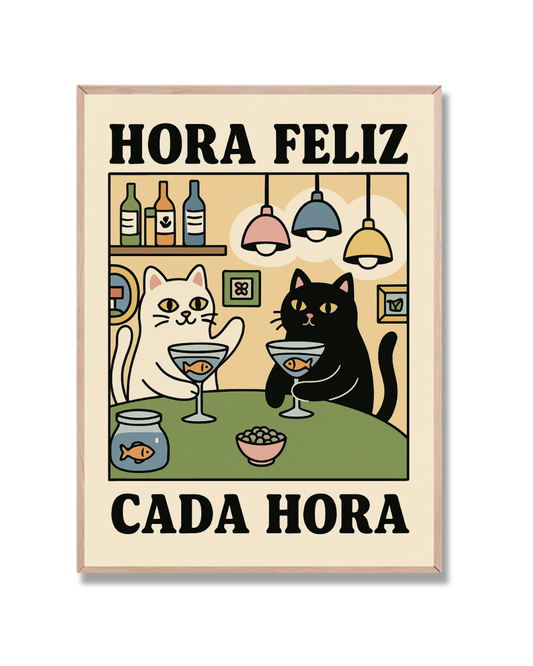 Gatos hora feliz