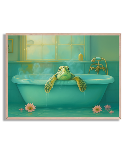 Tortuga en la bañera