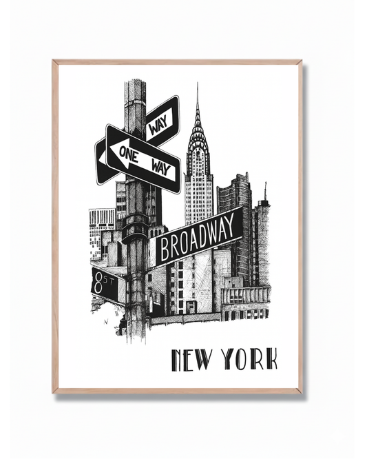 New York estilo tinta