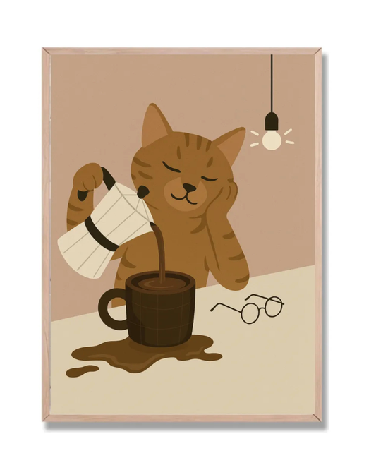 Gato Café con ronroneo