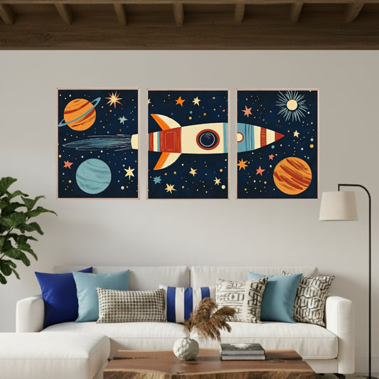 Set de 3 Cohete Infantil