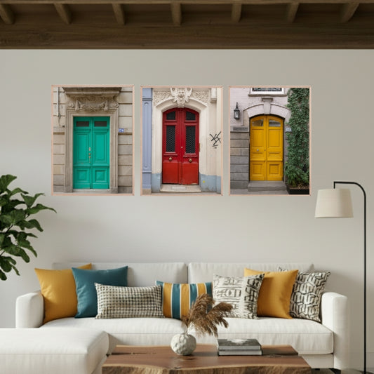 Set de 3 Puertas de Colores