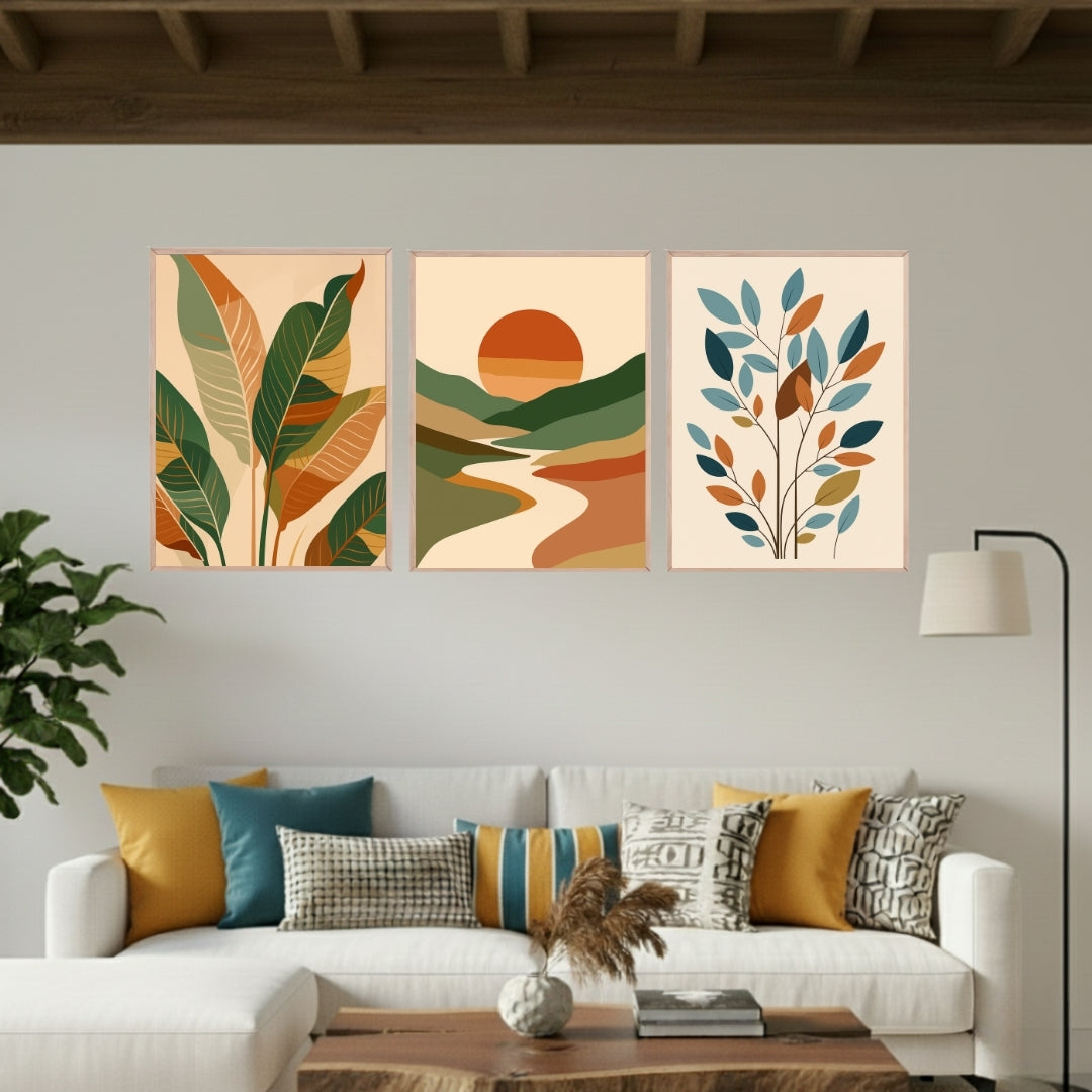 Set de 3 Naturaleza Abstracta