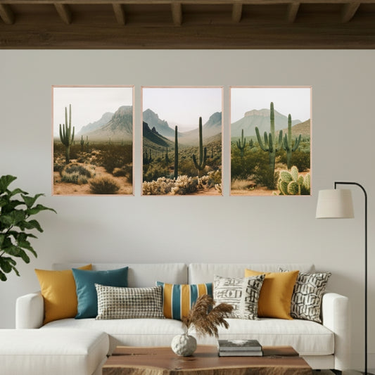 Set de 3 Cactus del Desierto