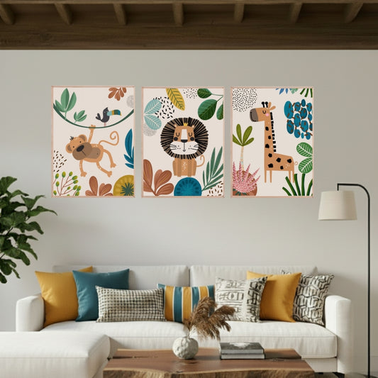 Set de 3 Safari Kids