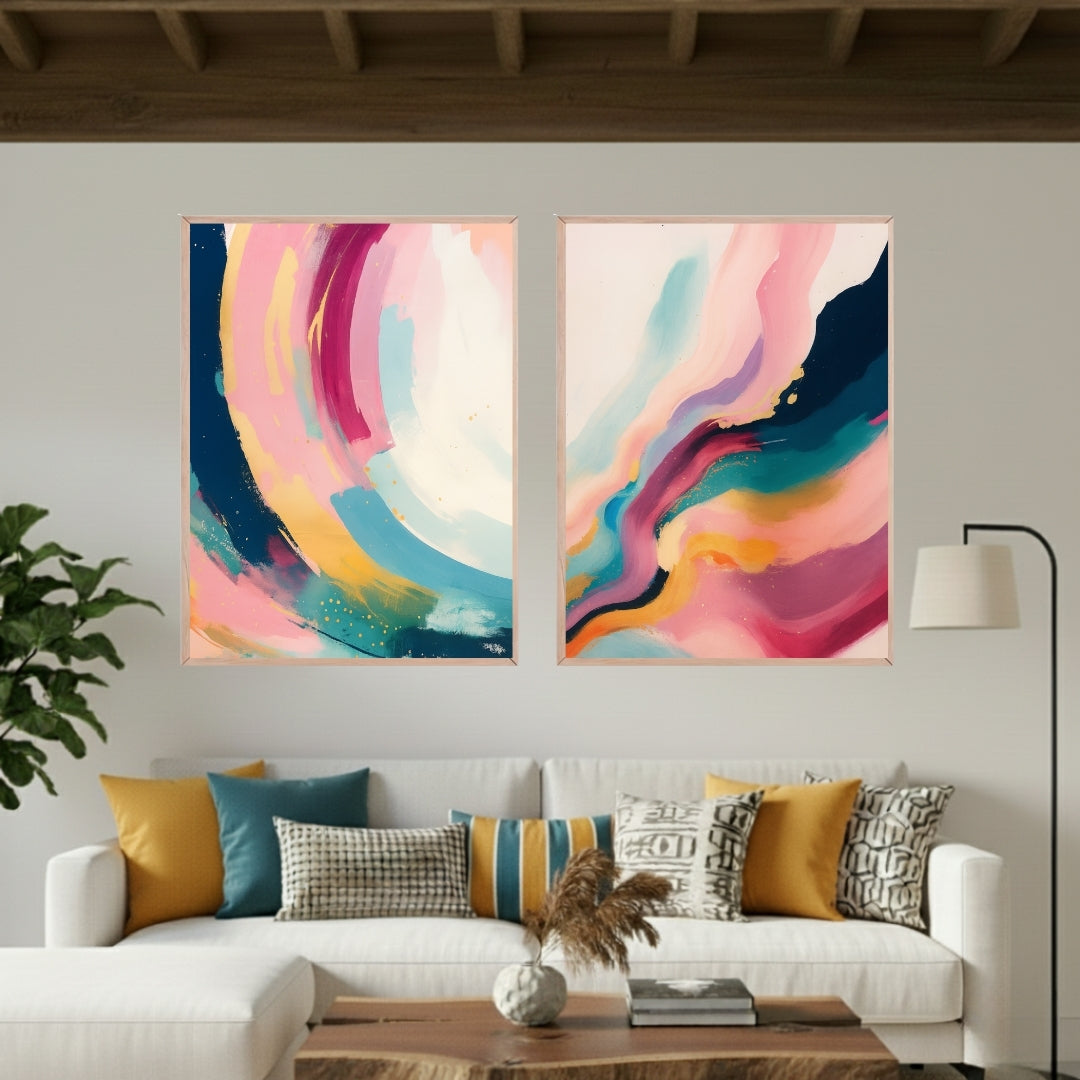 Set de 2 Abstracto #54