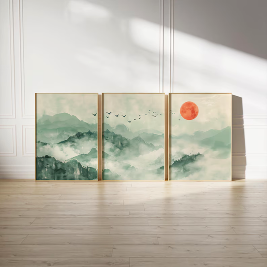 Set de 3 Sol entre Montañas