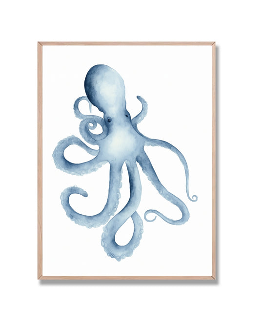 Pulpo acuarela