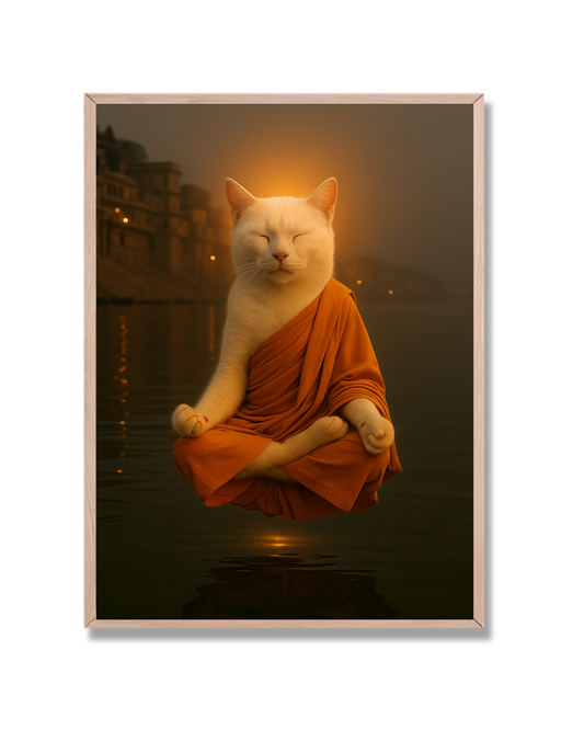 Gato meditando