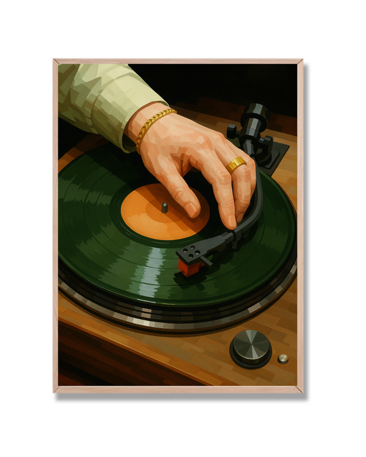 Mano en vinilo