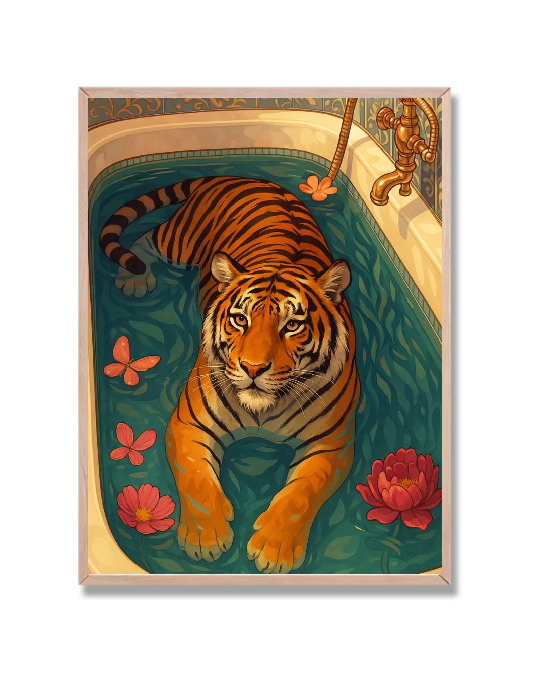 Tigre en bañera