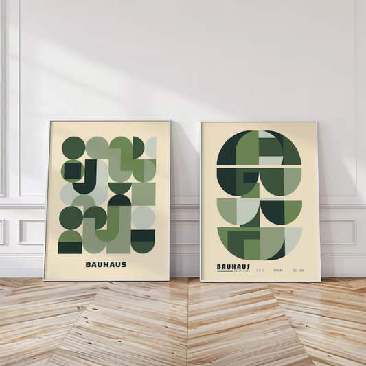 Set de 2 Bauhaus Esmeralda