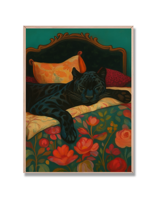Pantera en la cama