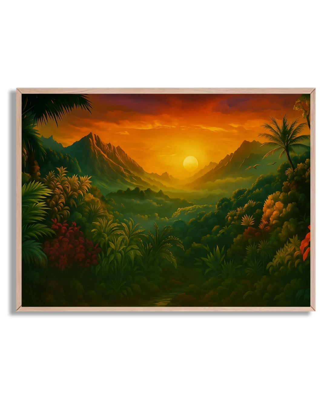 Atardecer en la selva