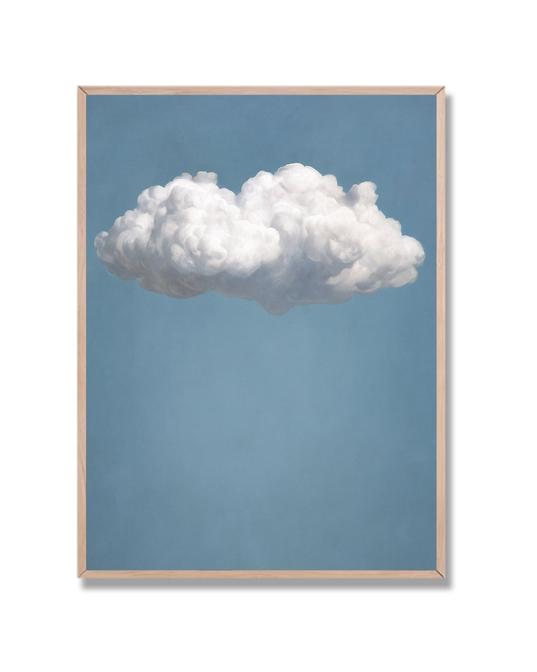 Nube solitaria en cielo