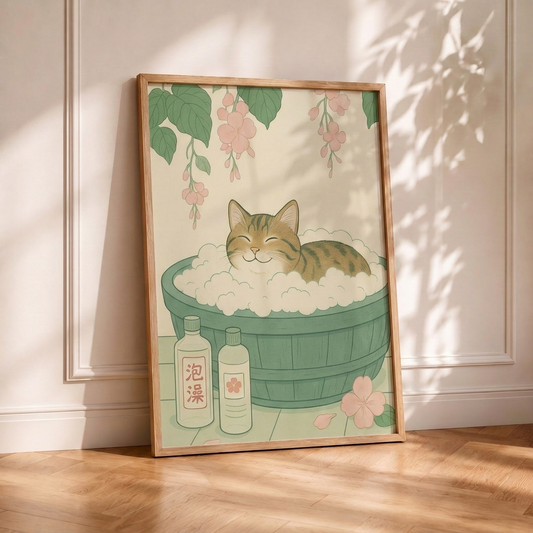 Gato Asiático Bañera