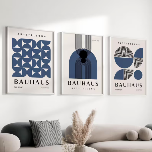 Set de 3 Bauhaus Azul