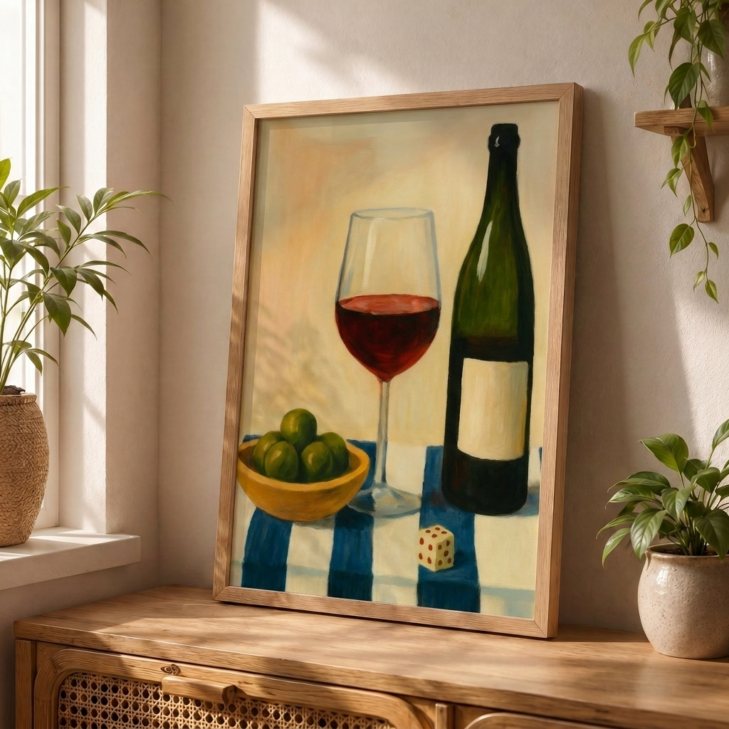 Vino y aceitunas