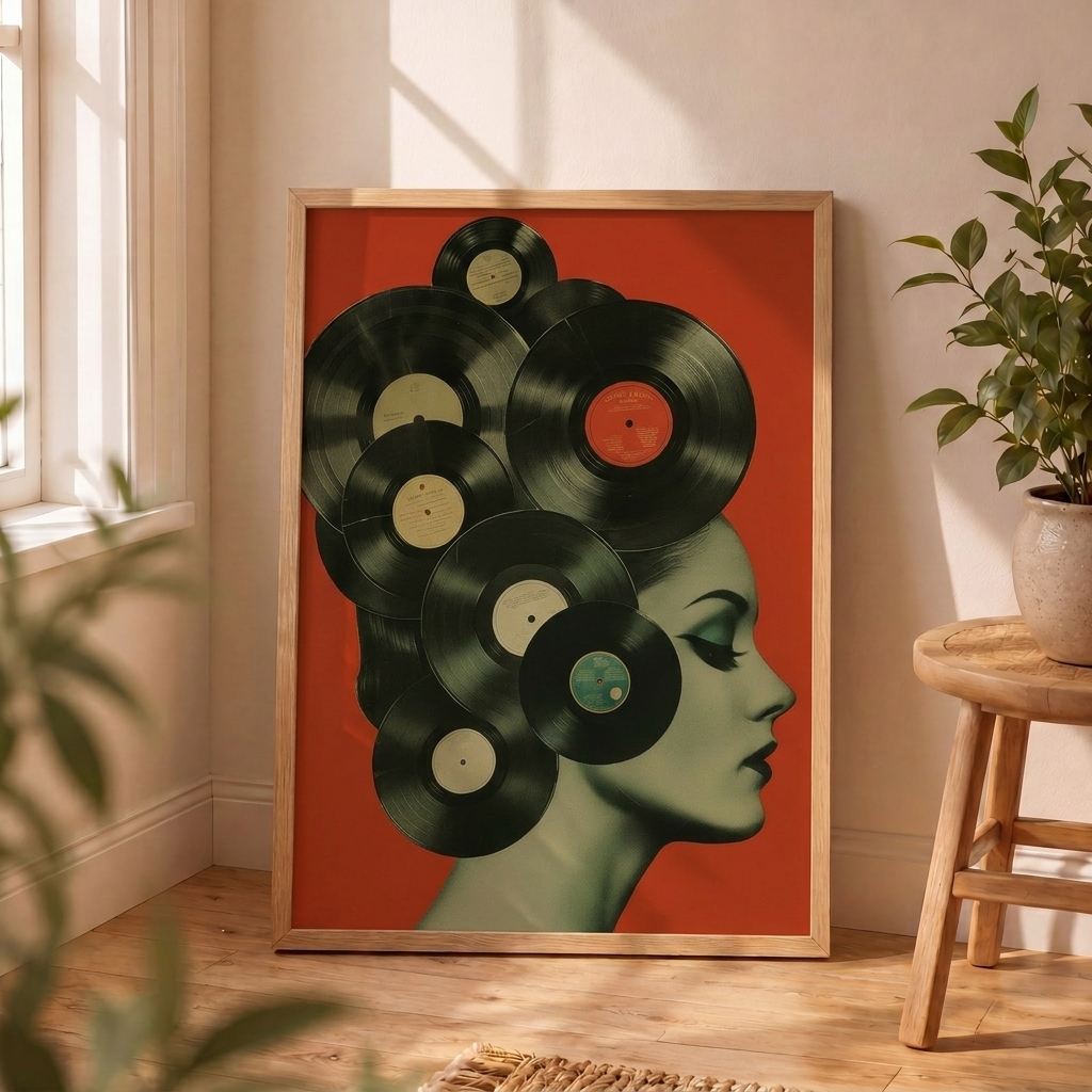 Mujer y Vinilos