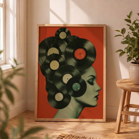 Mujer y Vinilos