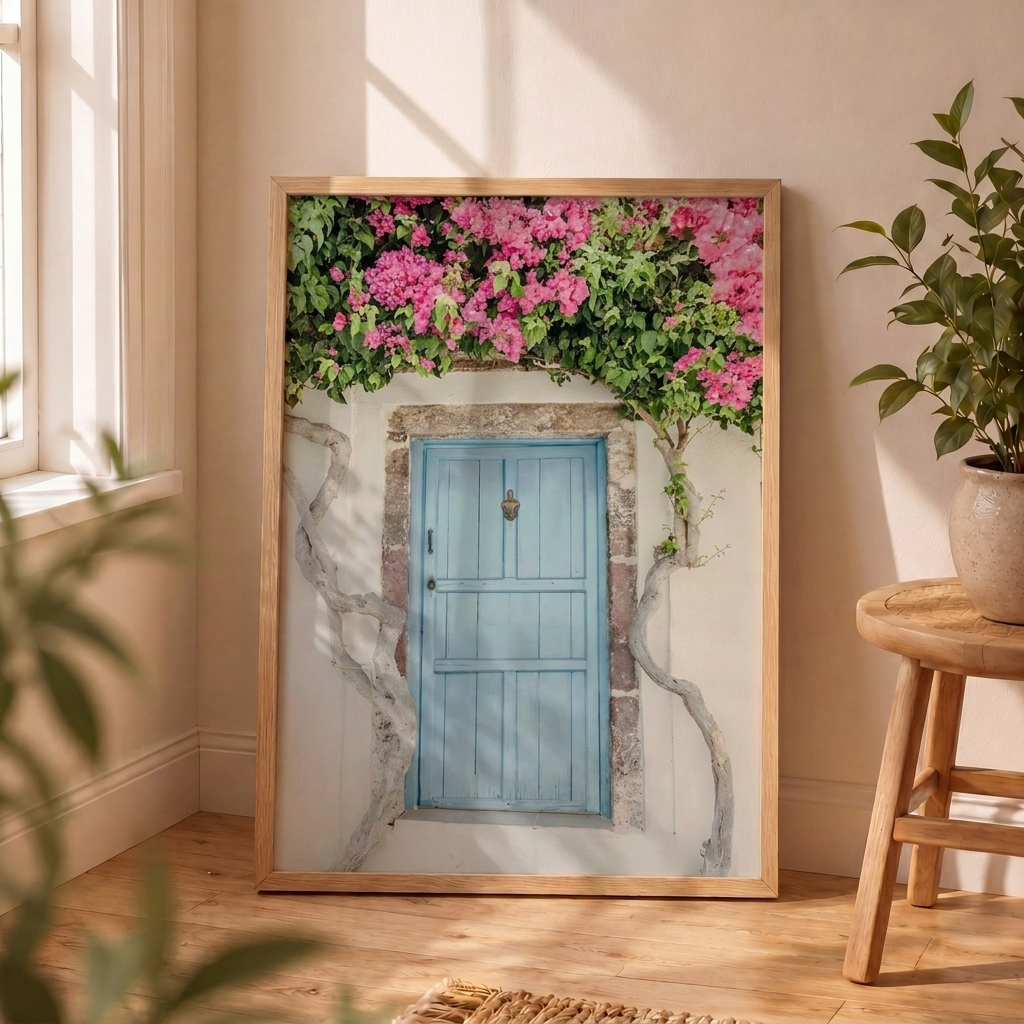 Puerta Azul Santorini