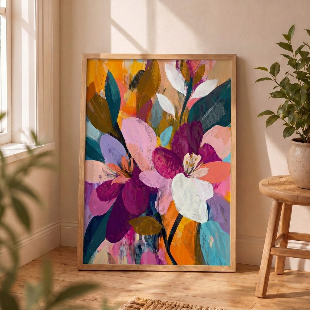 Flores Abstractas Vibrantes #2