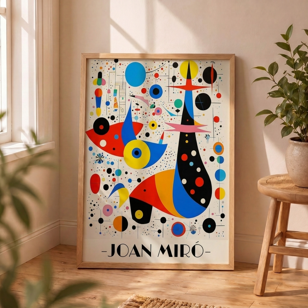 Miró Abstracto Colorido
