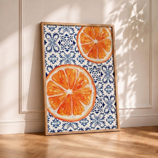 Naranjas Azulejos Mediterráneos