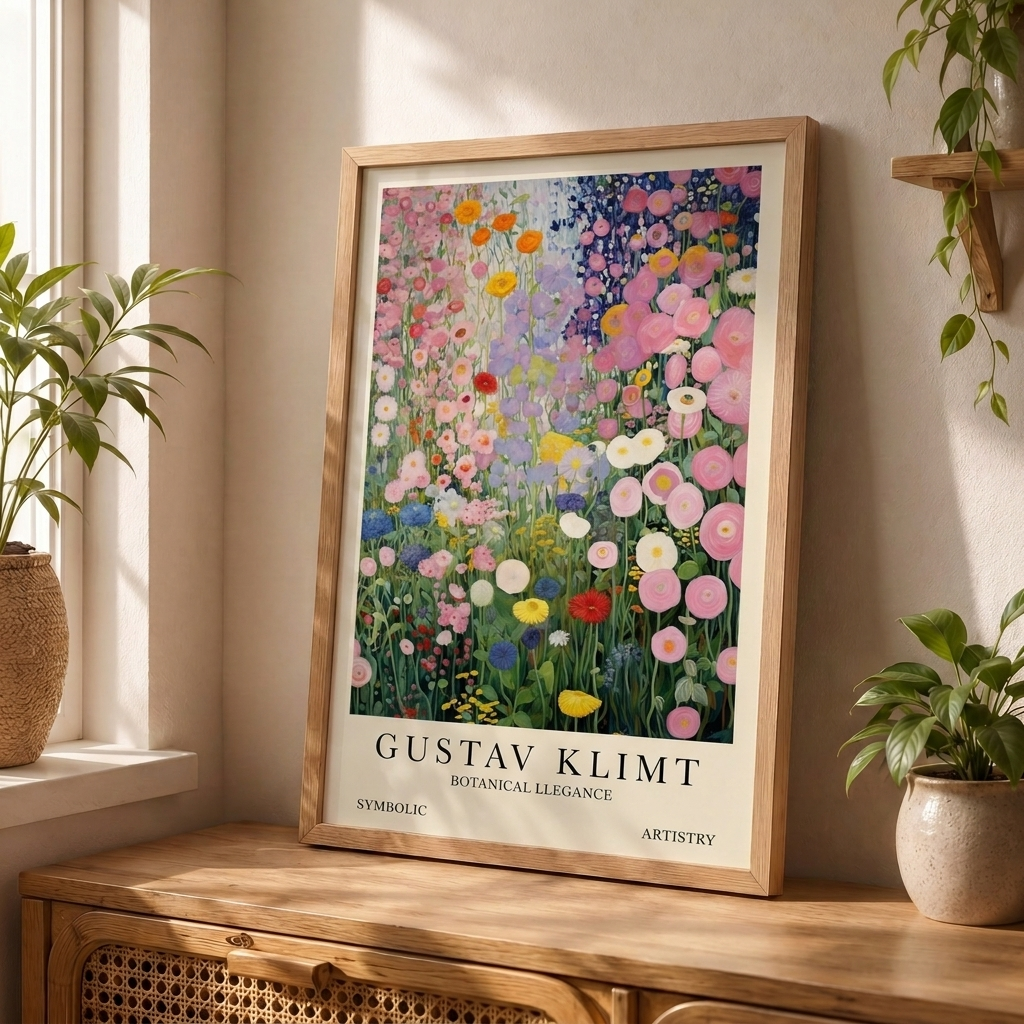 Klimt Jardín Flores
