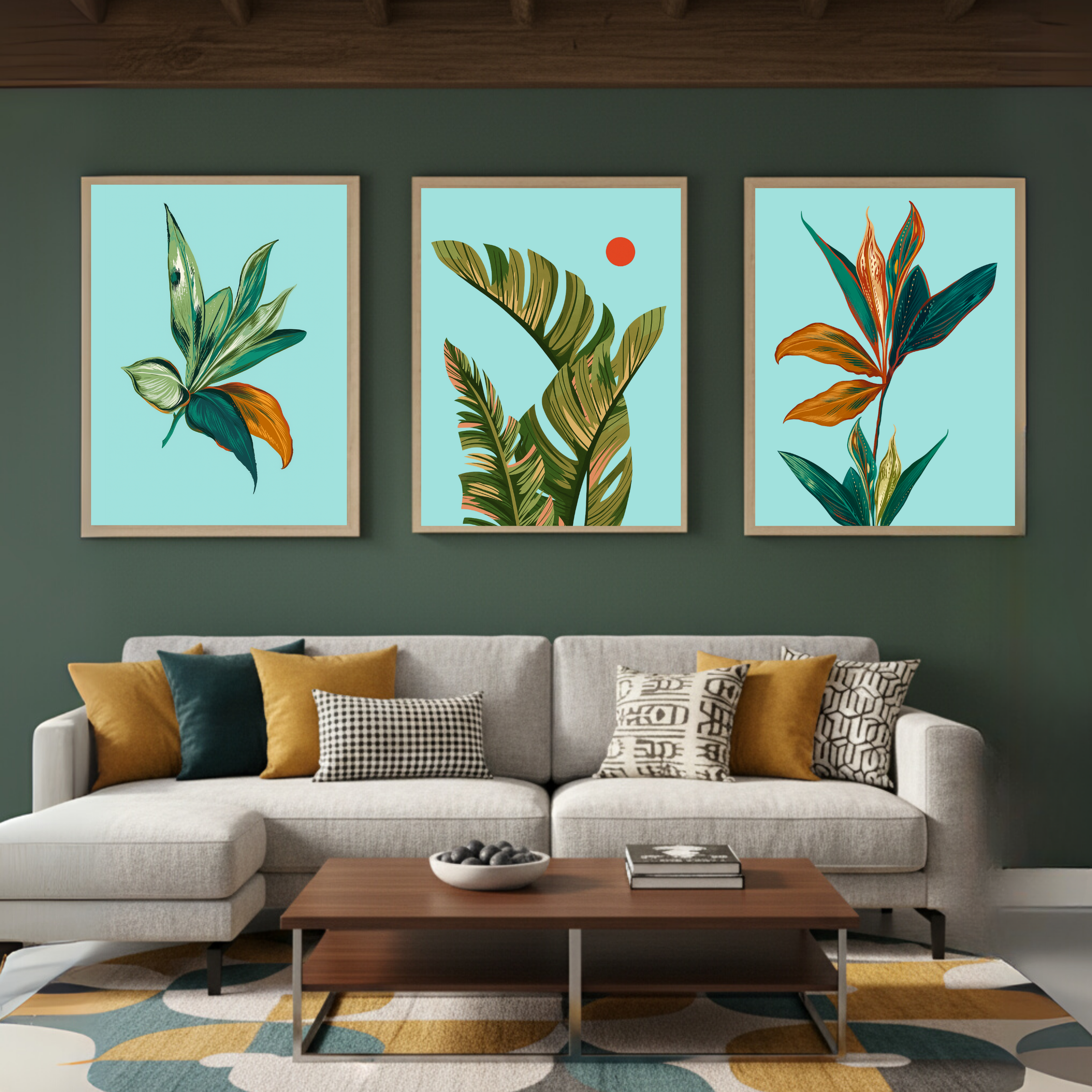 Set de 3 plantas tropicales