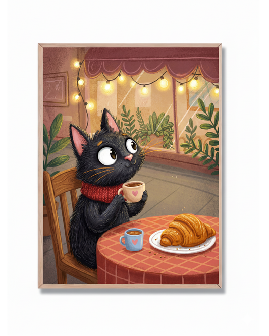 Paris Coffee Cat