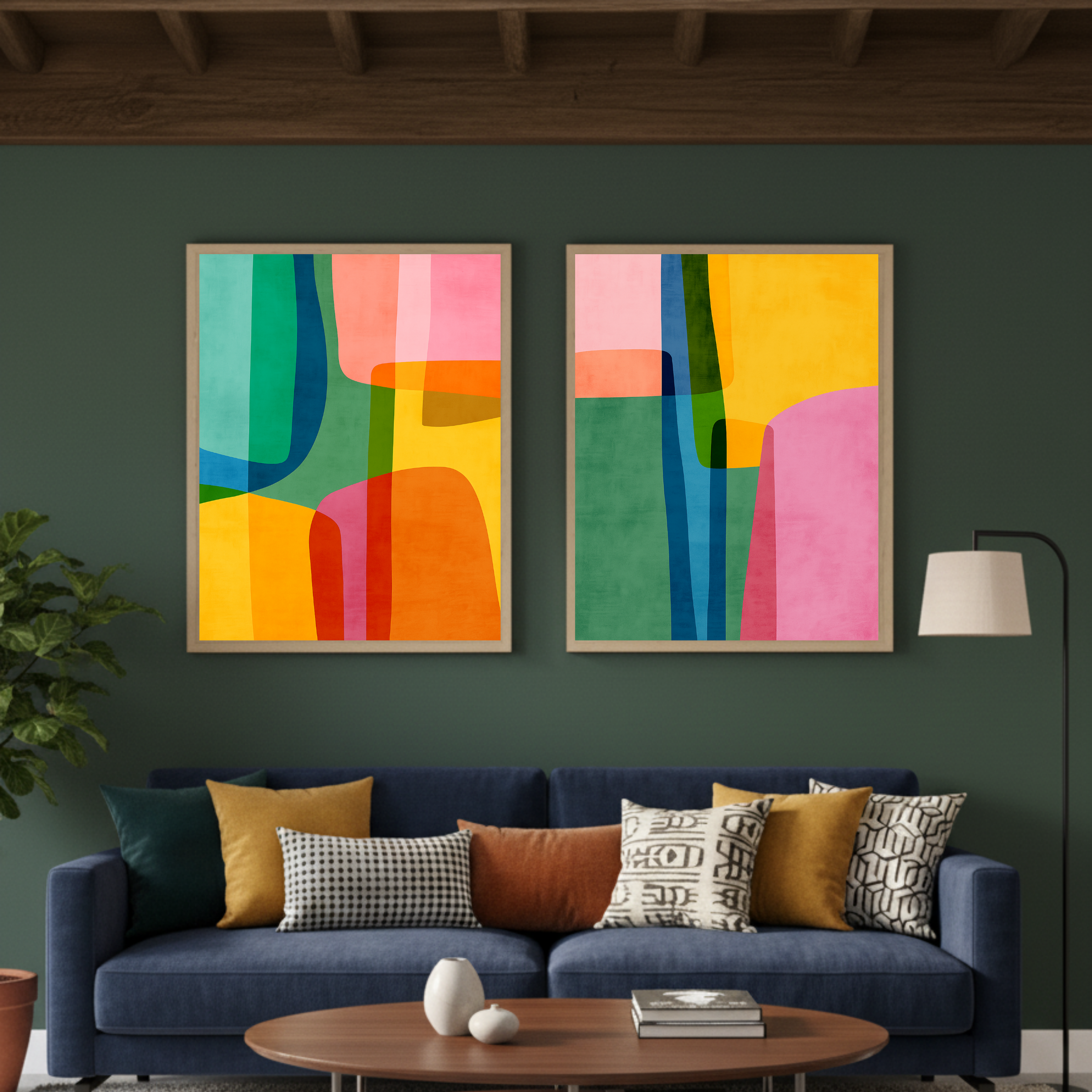 Set de 2 Abstracto #68